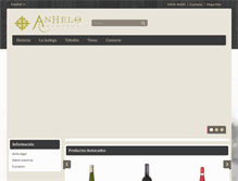 Tablet Screenshot of bodegasanhelo.com